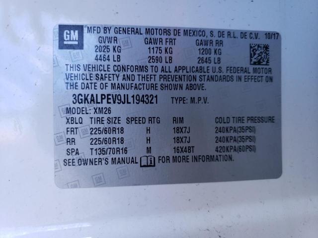 3GKALPEV9JL194321 GMC Terrain Slt
