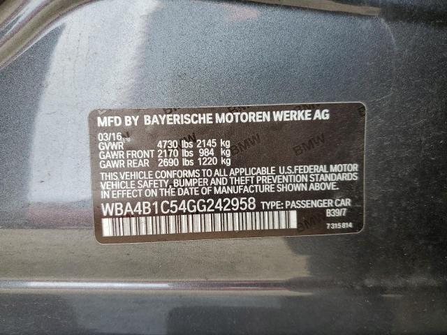 WBA4B1C54GG242958 BMW 435 I Gran Coupe