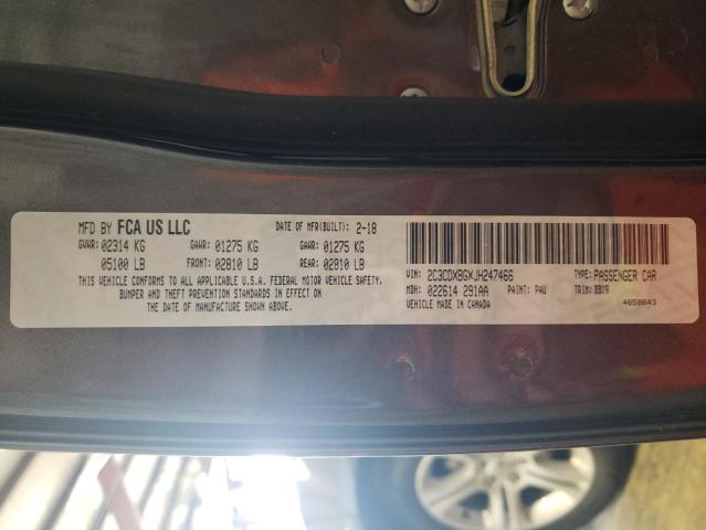 2C3CDXBGXJH247466 Dodge Charger Sxt