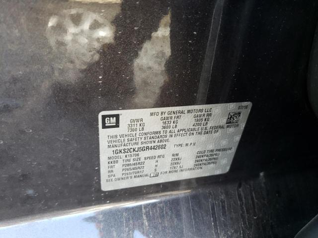 1GKS2CKJ5GR442602 GMC YUKON DENALI