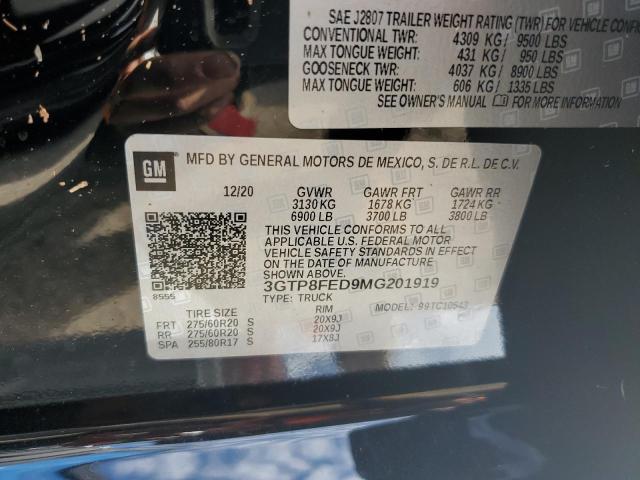 3GTP8FED9MG201919 GMC Sierra C1500 Denali