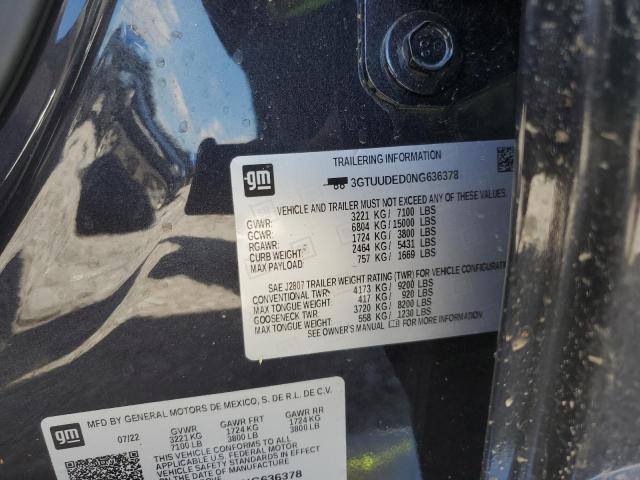 3GTUUDED0NG636378 GMC Sierra K1500 Slt