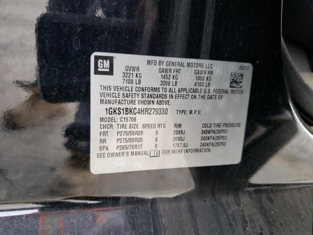 1GKS1BKC4HR279330 GMC YUKON SLT