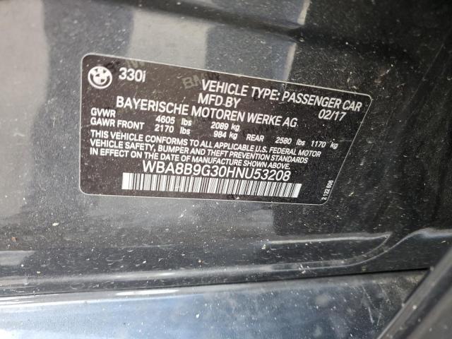 WBA8B9G30HNU53208 BMW 330 I