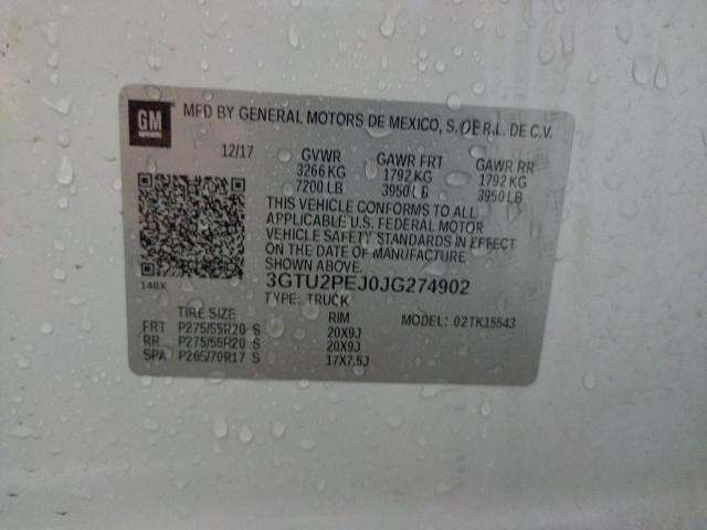 3GTU2PEJ0JG274902 GMC Sierra K1500 Denali