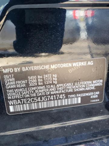 WBA7E2C54JG741745 BMW 740 I