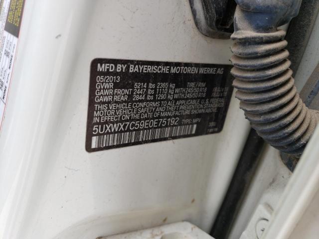 5UXWX7C59E0E75192 BMW X3 Xdrive35i