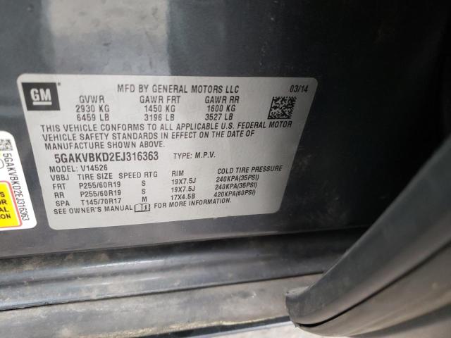5GAKVBKD2EJ316363 Buick Enclave