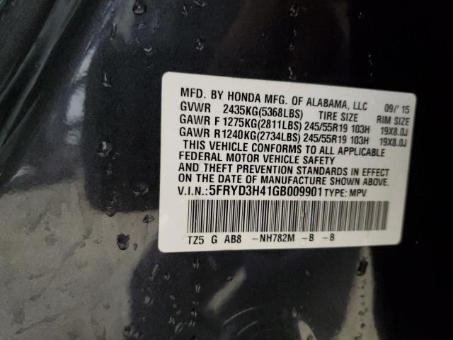 5FRYD3H41GB009901 Acura Mdx Technology