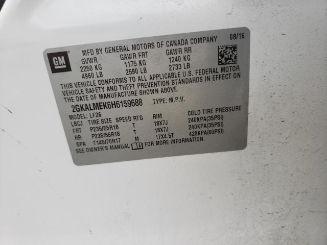 2GKALMEK6H6159688 GMC Terrain Sle
