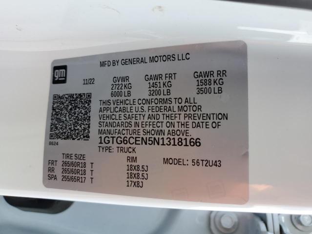 1GTG6CEN5N1318166 GMC Canyon Elevation