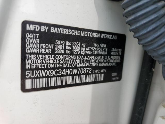 5UXWX9C34H0W70872 BMW X3 Xdrive28i