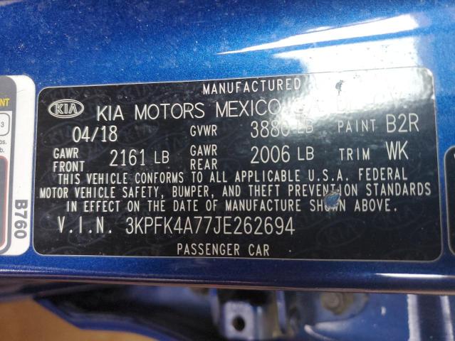 3KPFK4A77JE262694 KIA FORTE LX