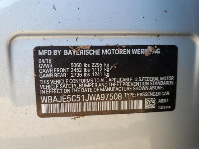 WBAJE5C51JWA97508 BMW 540 I