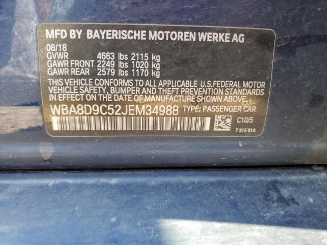 WBA8D9C52JEM34988 BMW 330 XI