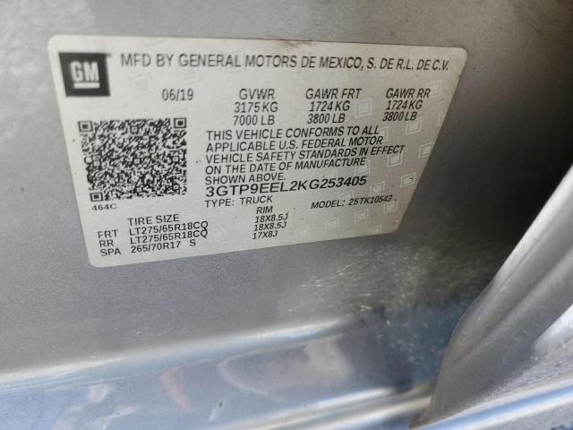 3GTP9EEL2KG253405 GMC Sierra K1500 At4