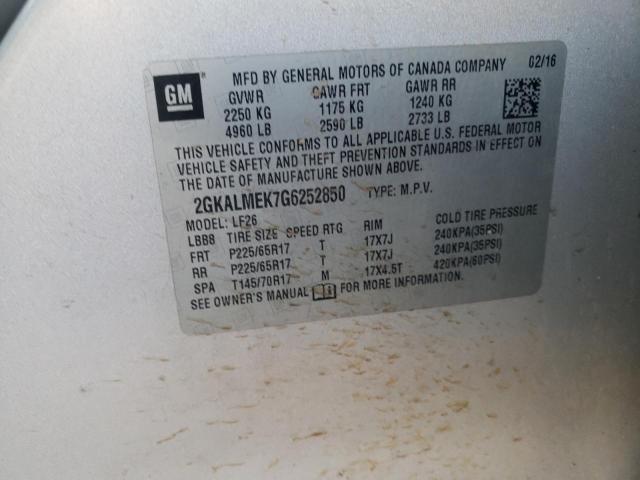 2GKALMEK7G6252850 GMC Terrain Sle