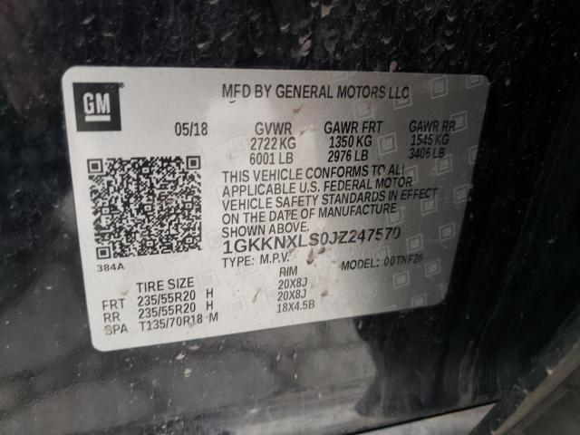 1GKKNXLS0JZ247570 GMC Acadia Denali