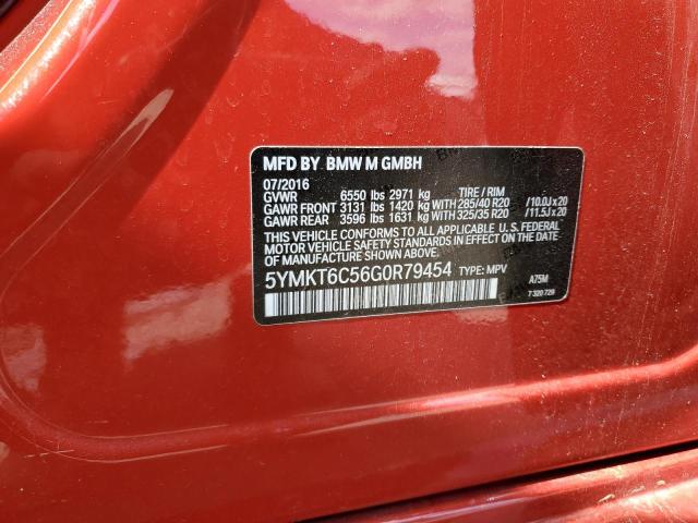 5YMKT6C56G0R79454 BMW X5 M
