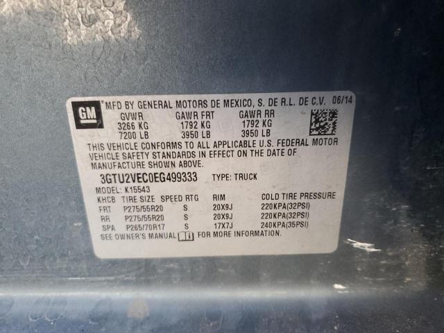 3GTU2VEC0EG499333 GMC Sierra K1500 Slt