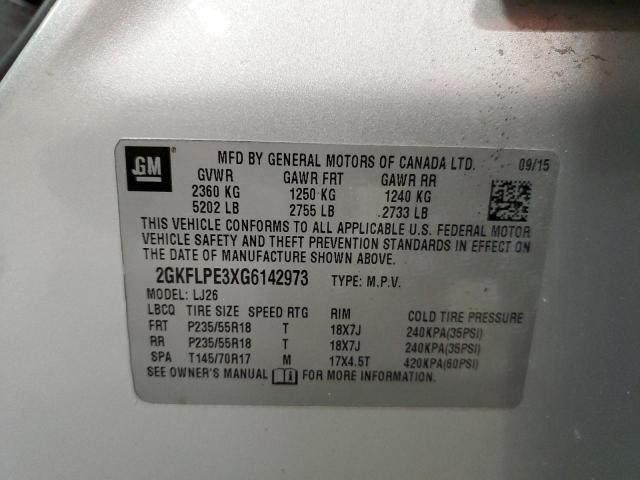 2GKFLPE3XG6142973 GMC Terrain Slt