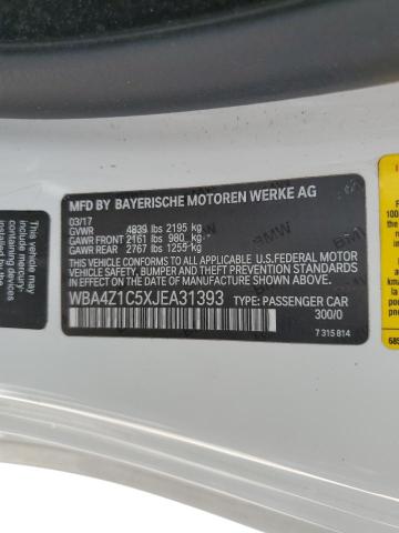 WBA4Z1C5XJEA31393 BMW 430I