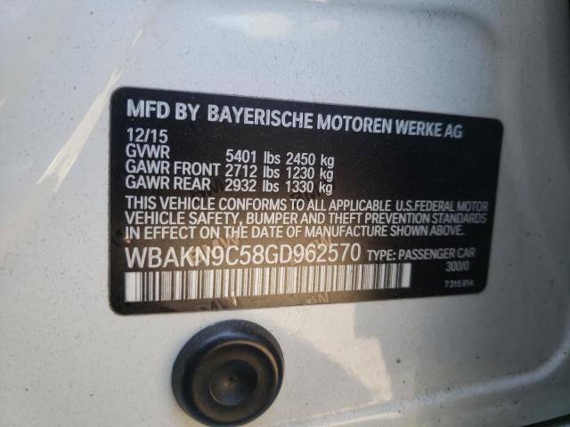 WBAKN9C58GD962570 BMW 550 I
