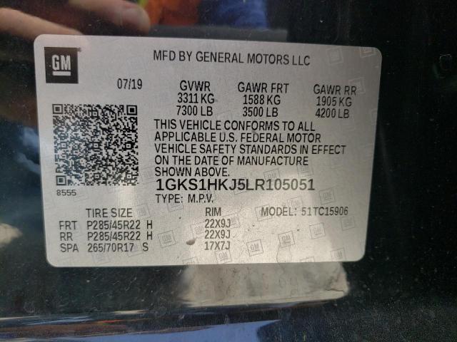 1GKS1HKJ5LR105051 GMC YUKON XL DENALI