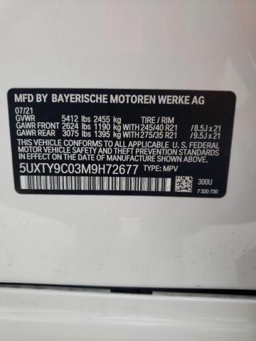 5UXTY9C03M9H72677 BMW X3 Xdrivem40i