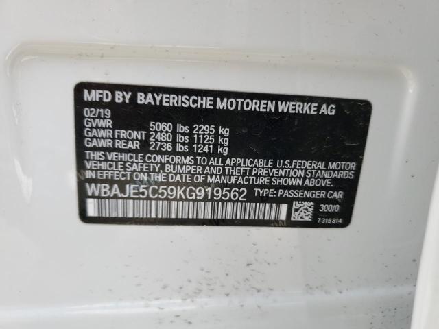 WBAJE5C59KG919562 BMW 540 I