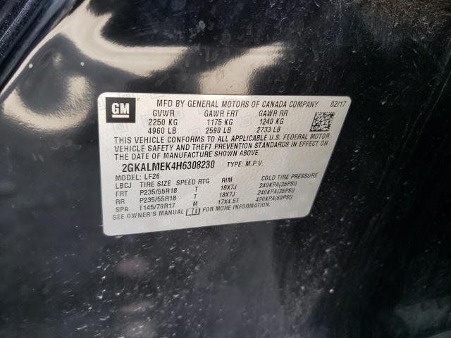 2GKALMEK4H6308230 GMC Terrain Sle