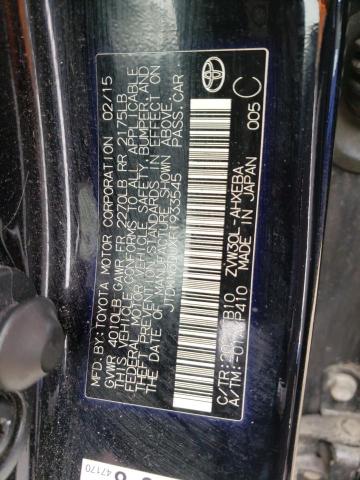 JTDKN3DUXF1933545 Toyota Prius