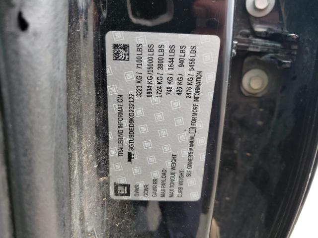 3GTU9DED9KG232122 GMC Sierra K1500 Slt
