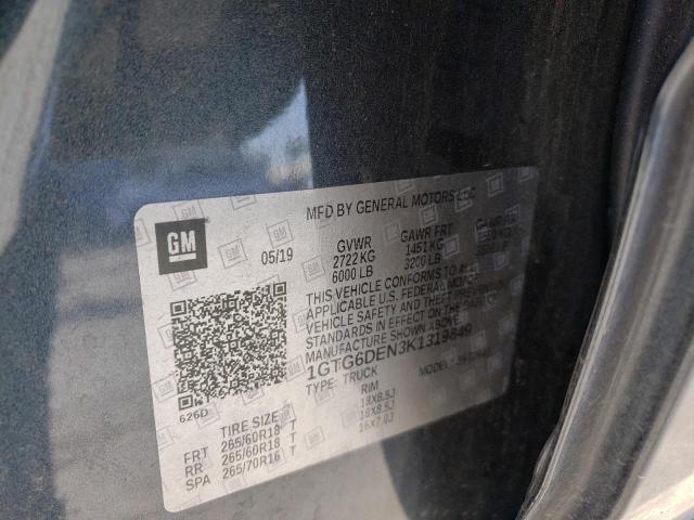 1GTG6DEN3K1319849 GMC CANYON SLT