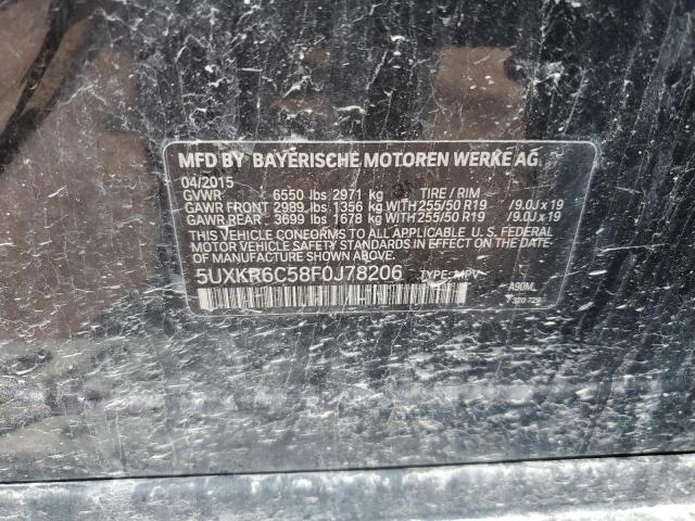 5UXKR6C58F0J78206 BMW X5 Xdrive50i