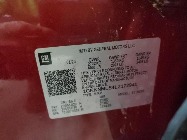 1GKKNMLS4LZ172941 GMC ACADIA SLT