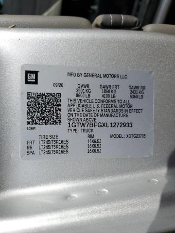 1GTW7BFGXL1272933 GMC Savana G2500