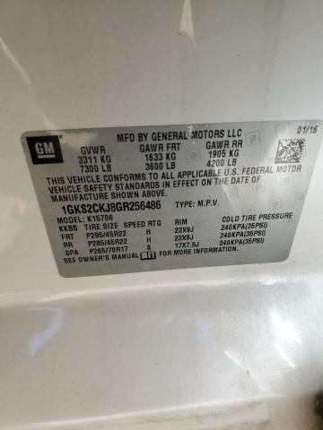 1GKS2CKJ8GR256486 GMC YUKON DENALI