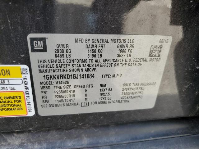 1GKKVRKD1GJ141084 GMC Acadia Slt-1