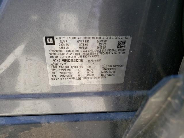 3GKALWEU2JL252092 GMC Terrain Slt