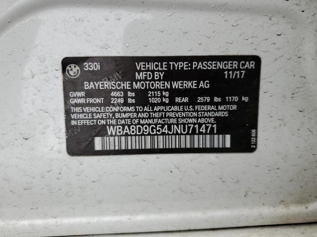 WBA8D9G54JNU71471 BMW 330 XI