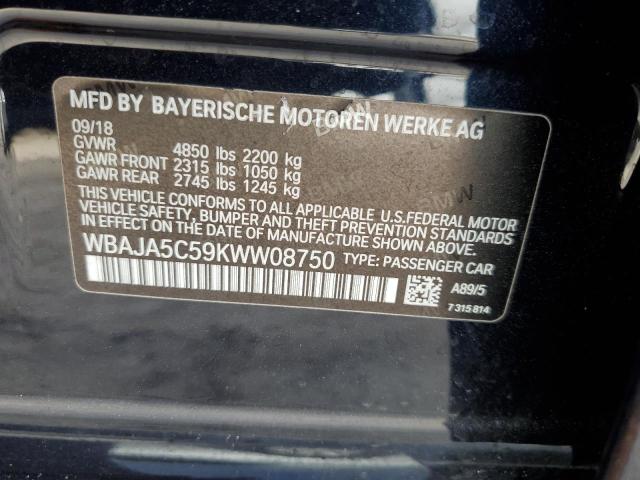WBAJA5C59KWW08750 BMW 530 I