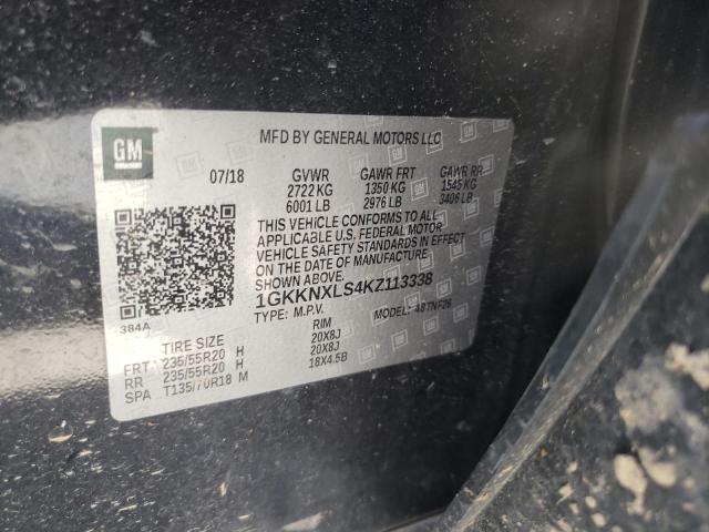 1GKKNXLS4KZ113338 GMC Acadia Denali