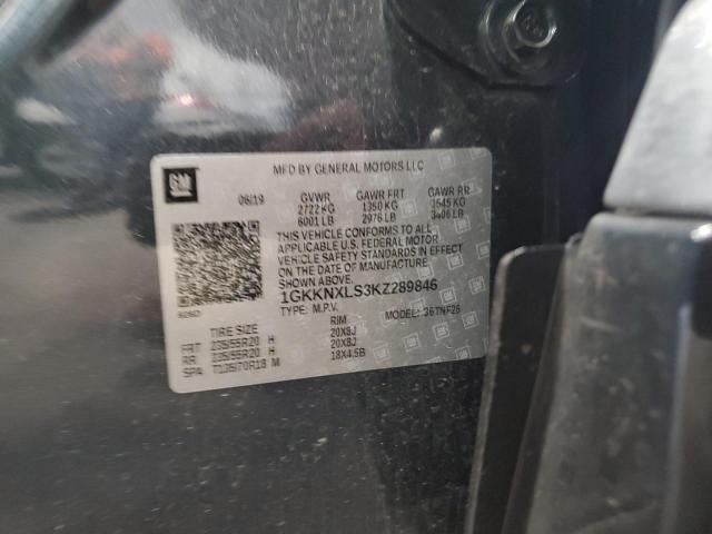1GKKNXLS3KZ289846 GMC Acadia Denali