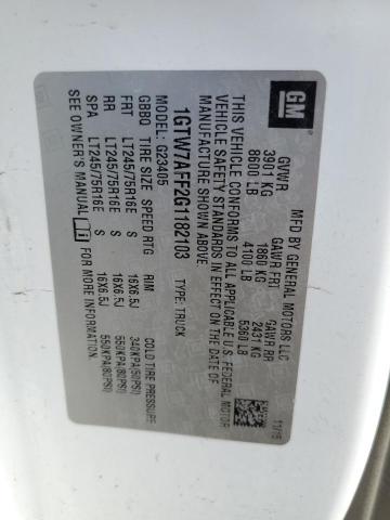 1GTW7AFF2G1182103 GMC Savana G2500