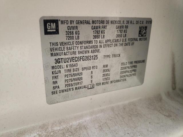 3GTU2VEC6FG263125 GMC Sierra K1500 Slt