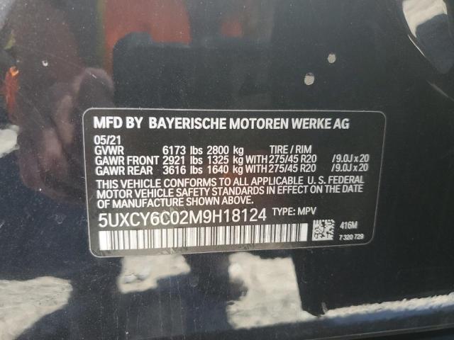 5UXCY6C02M9H18124 BMW X6 Xdrive40i