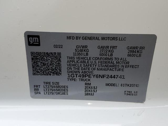 1GT49PEY6NF244741 GMC Sierra K2500 At4