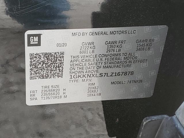 1GKKNXLS7LZ167878 GMC Acadia Denali