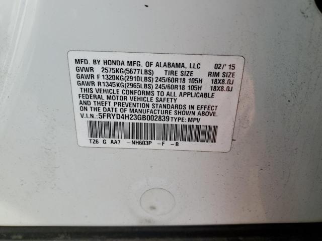 5FRYD4H23GB002839 Acura MDX